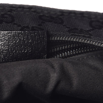 Gucci Monogram Web Small Flat Messenger Crossbody Black 7 of 11