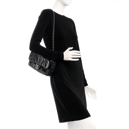 Chanel Glazed Calfskin Twisted Medium Flap Black 2 of 7