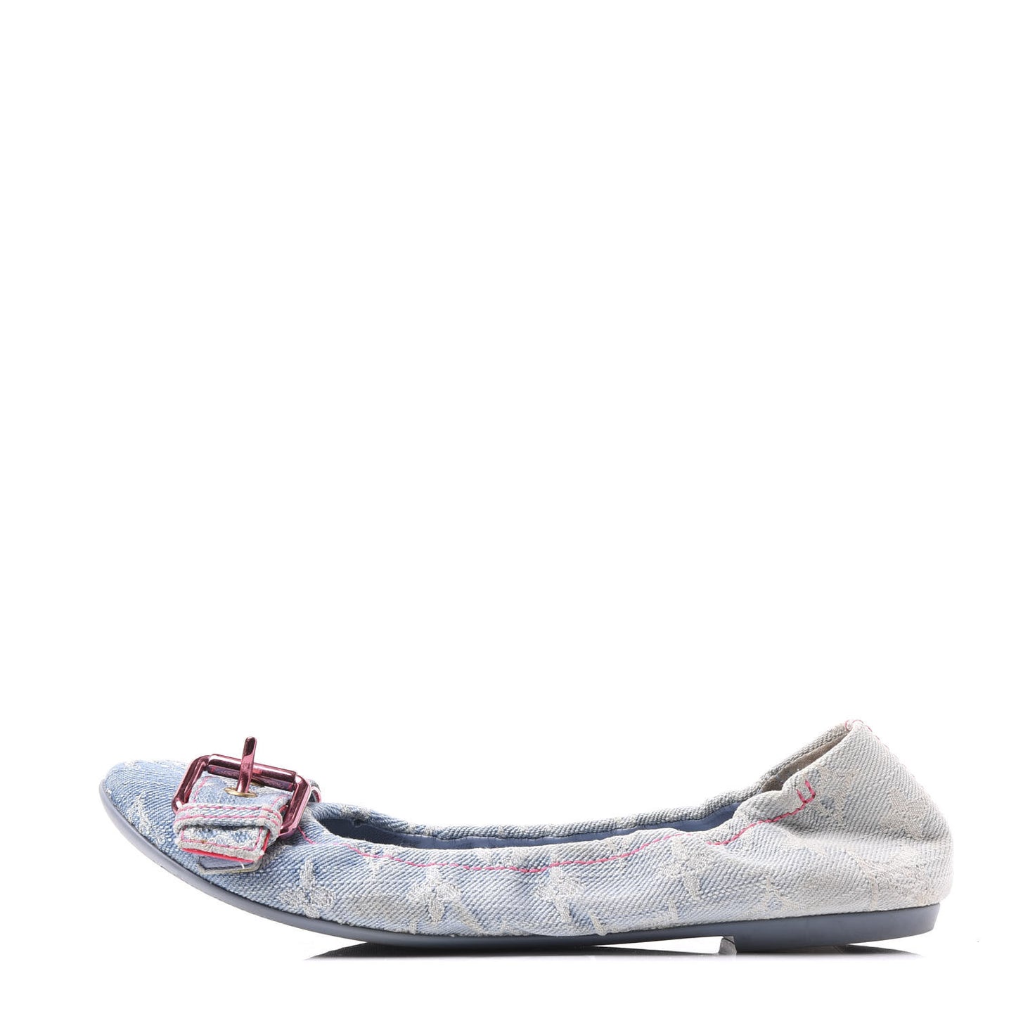 Monogram Denim Rosa Flats 36