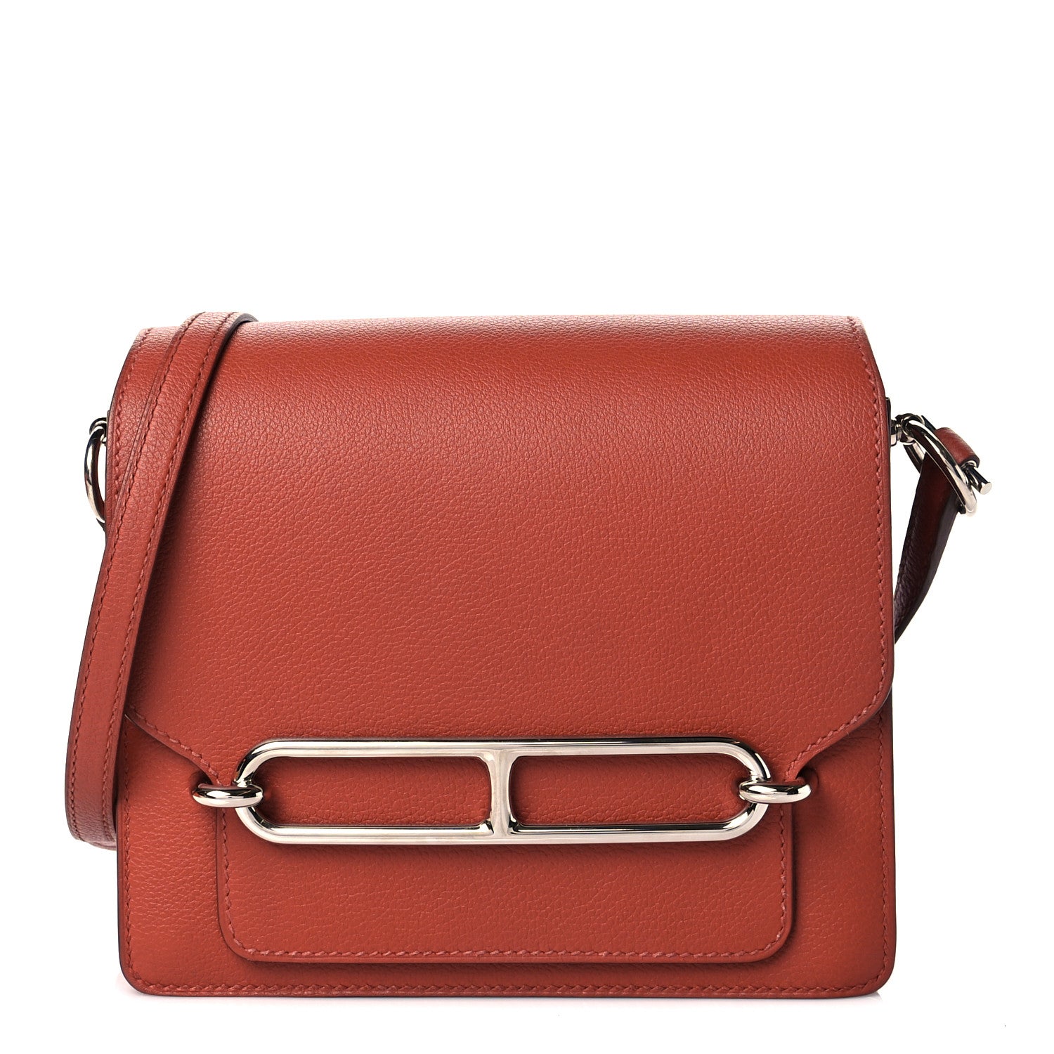 Hermes Evercolor Verso Mini Sac Roulis Brique Caramel 1 of 11