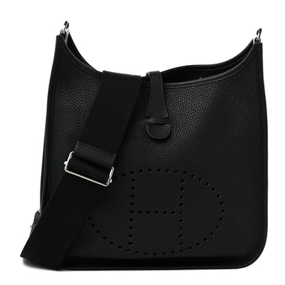 Hermes Taurillon Clemence Evelyne III PM Black 1 of 8