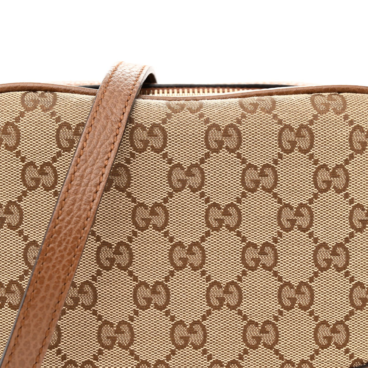 Gucci Monogram Mini Bree Messenger Bag Beige Tabacco 8 of 12
