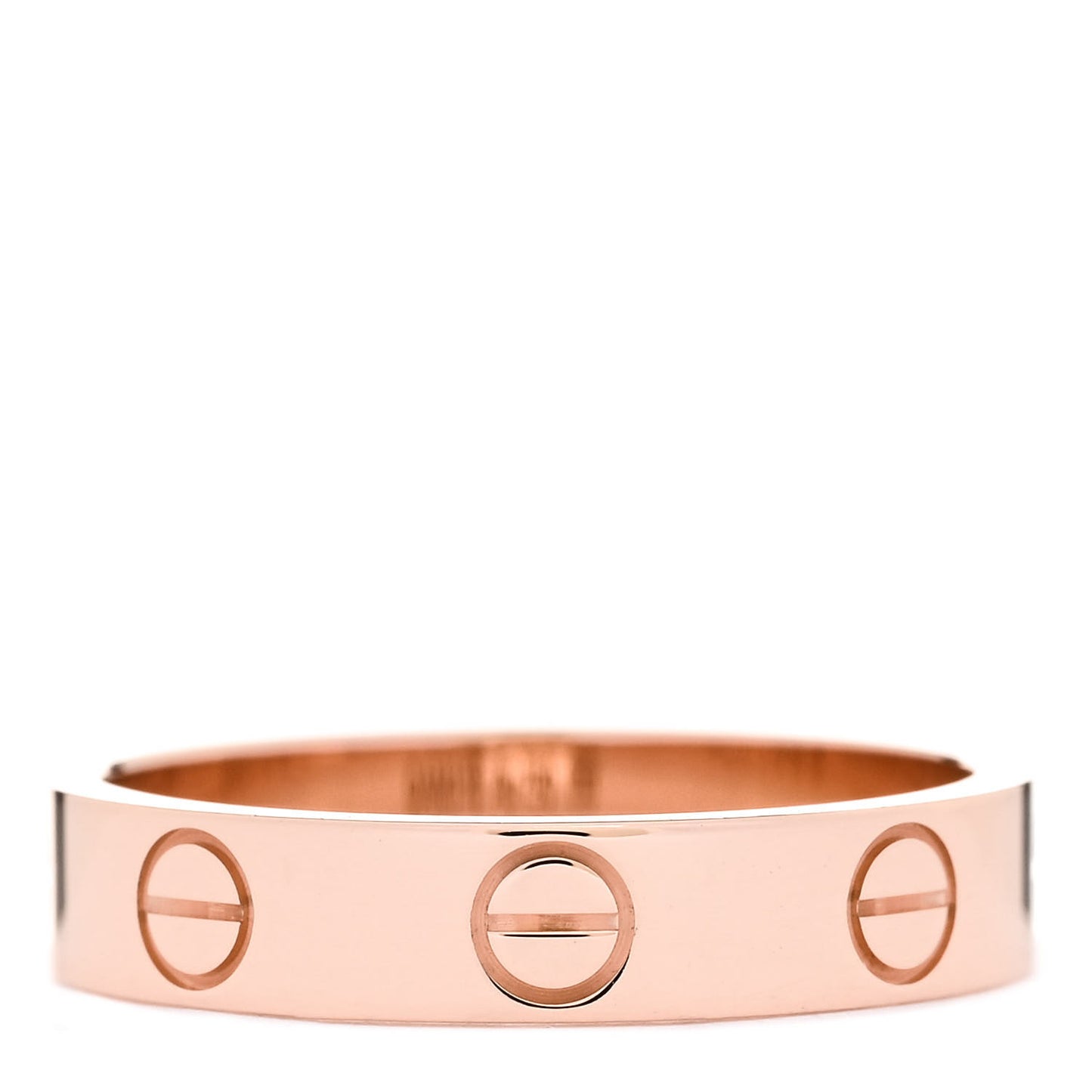 18K Pink Gold 3.5mm LOVE Wedding Band Ring 49 5
