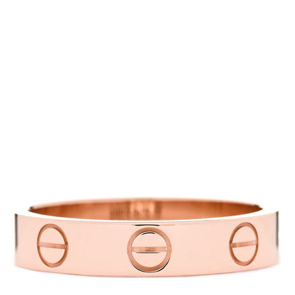 Cartier 18K Pink Gold 3.5mm LOVE Wedding Band Ring 49 5 3 of 5
