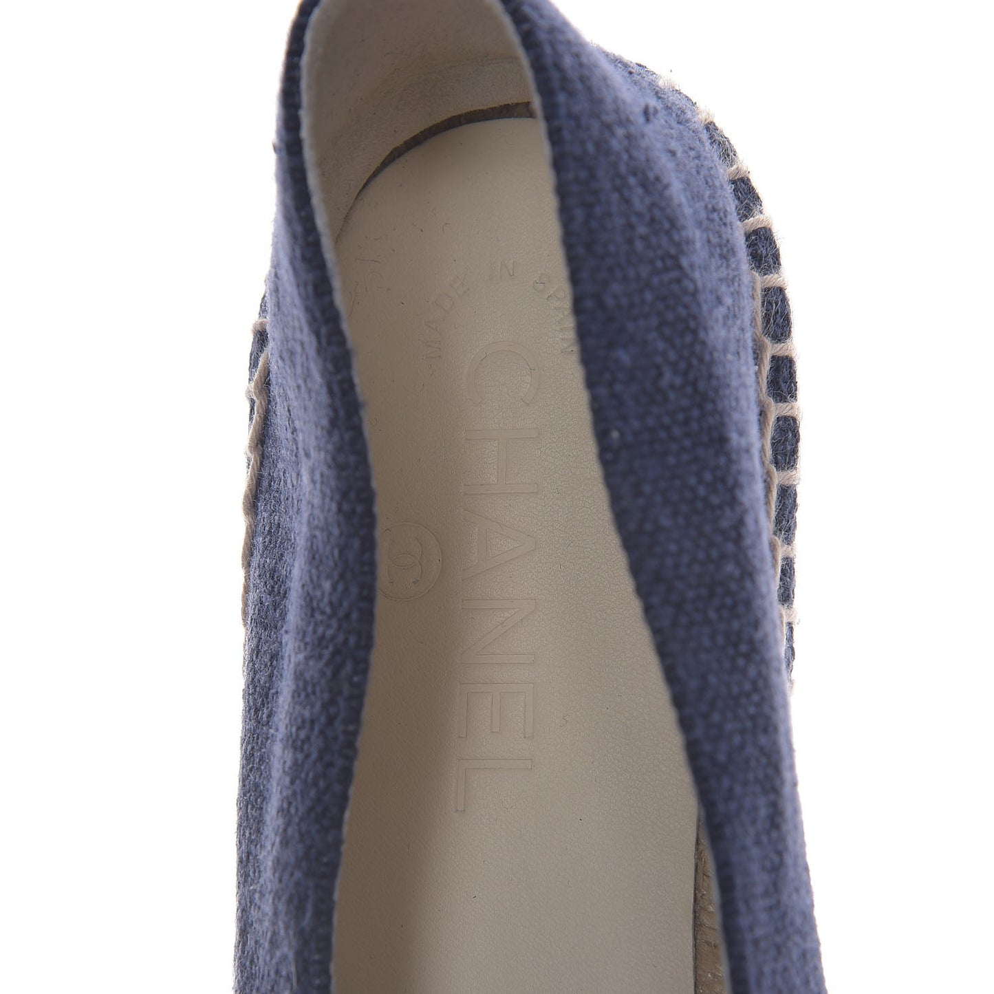 Linen CC Espadrilles 41 Blue Black