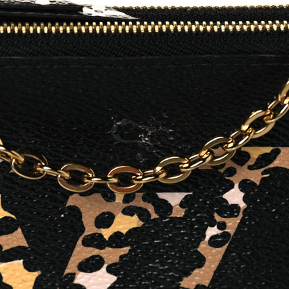Louis Vuitton Monogram Giant Jungle Pochette Double Zip Black 10 of 11