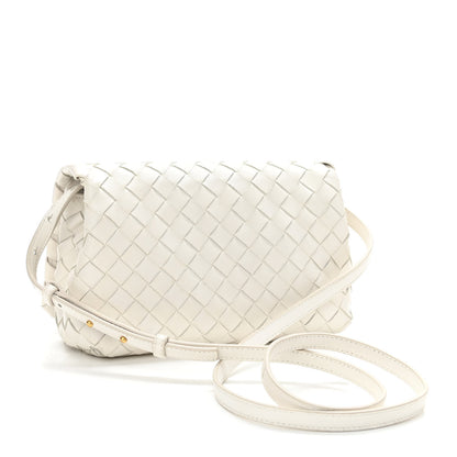 Bottega Veneta Nappa Intrecciato Shoulder Bag White 3 of 11