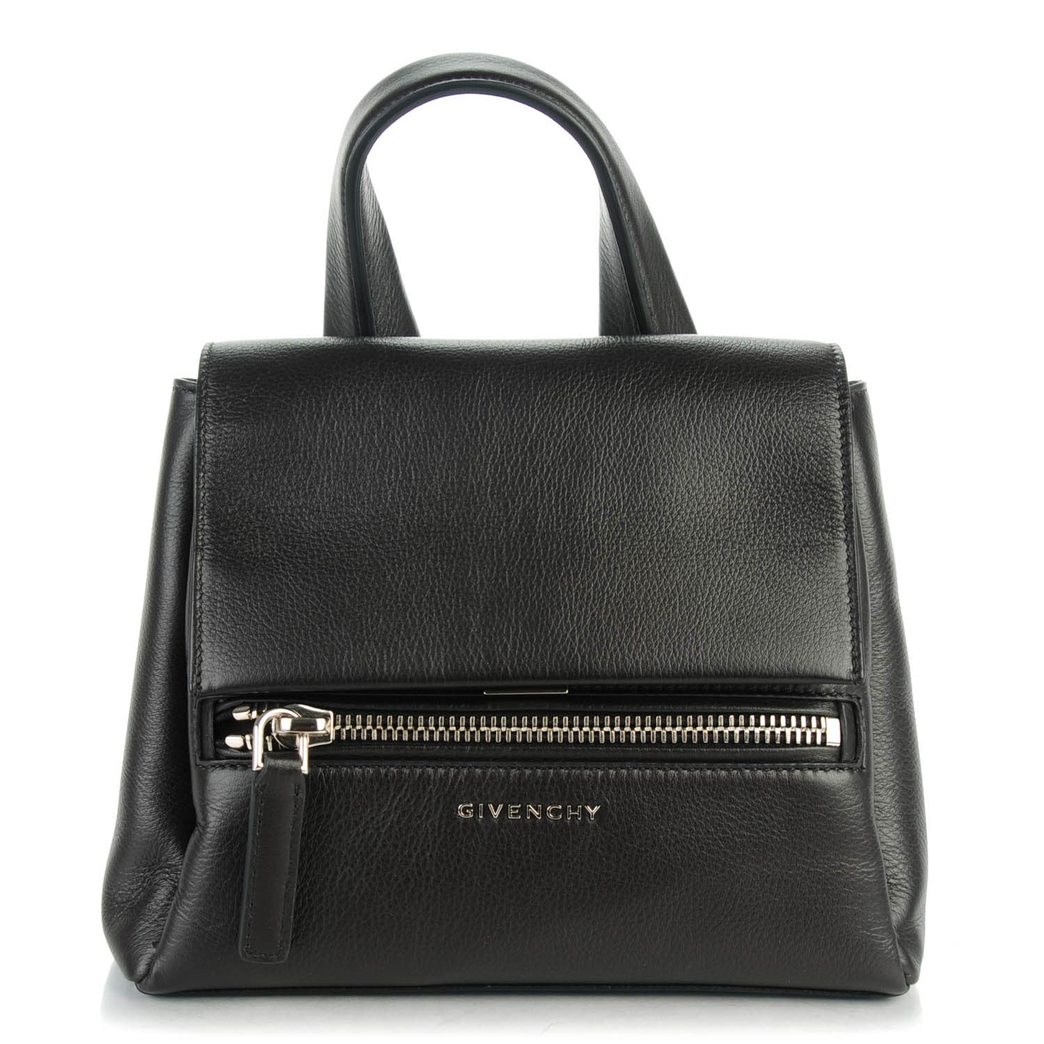 Givenchy Waxy Grained Calfskin Mini Pandora Pure Flap Bag Black 1 of 7
