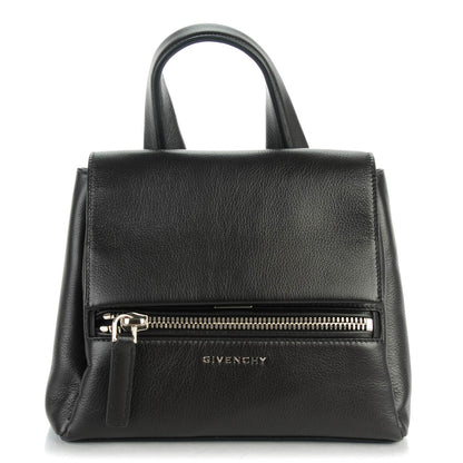 Givenchy Waxy Grained Calfskin Mini Pandora Pure Flap Bag Black 1 of 7