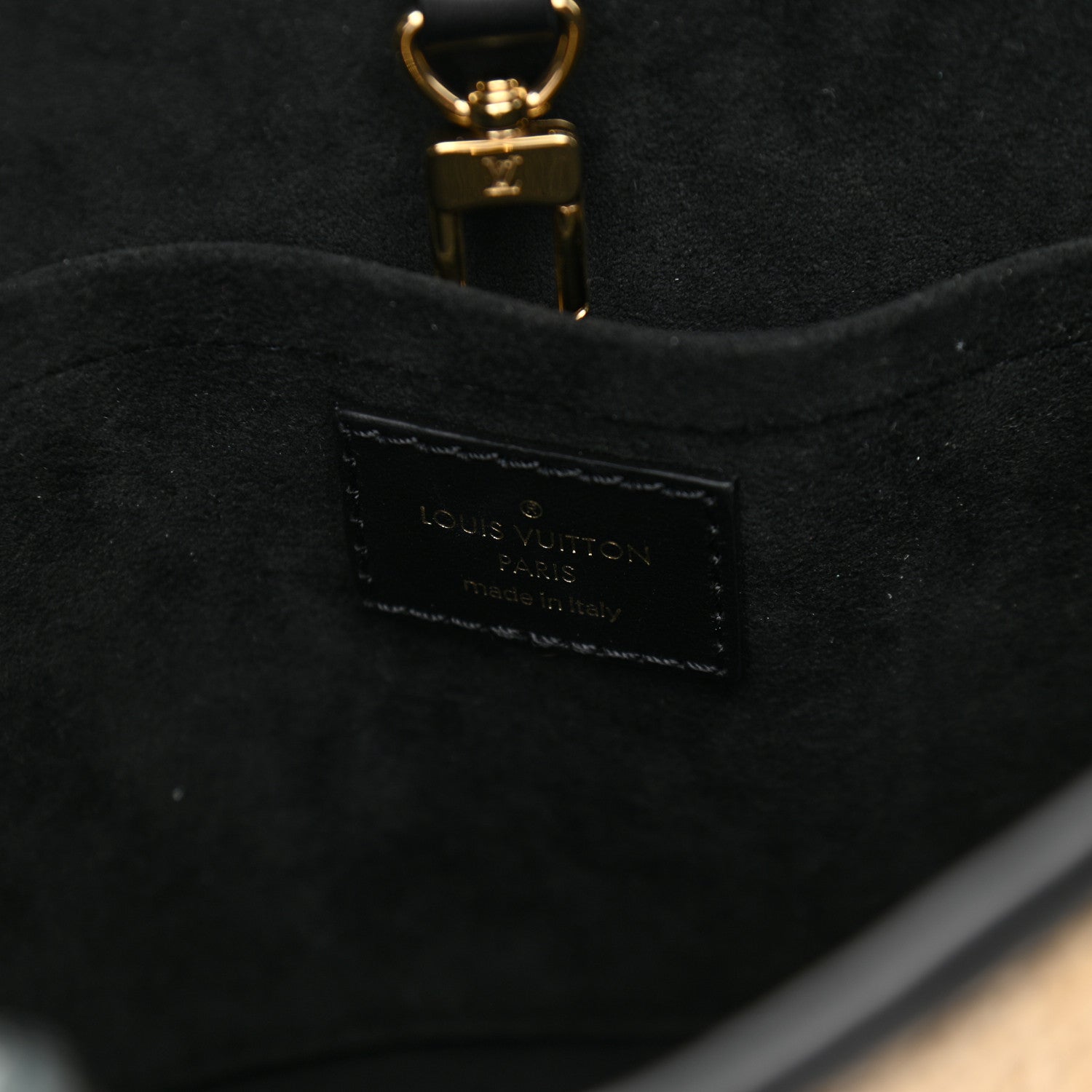 Louis Vuitton Raffia Petit Bucket Black 6 of 9