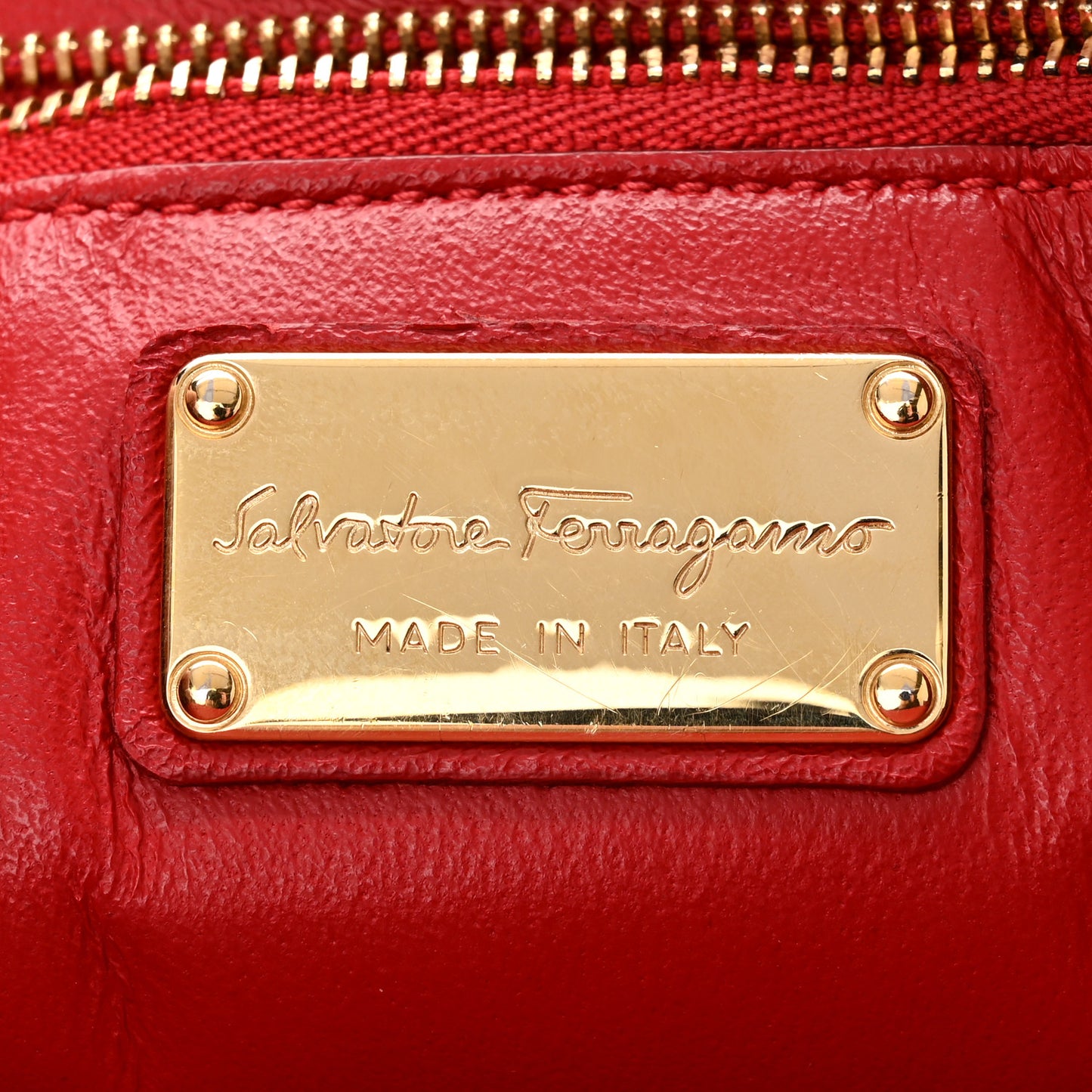 Calfskin Abbey Crossbody Shoulder Bag Red