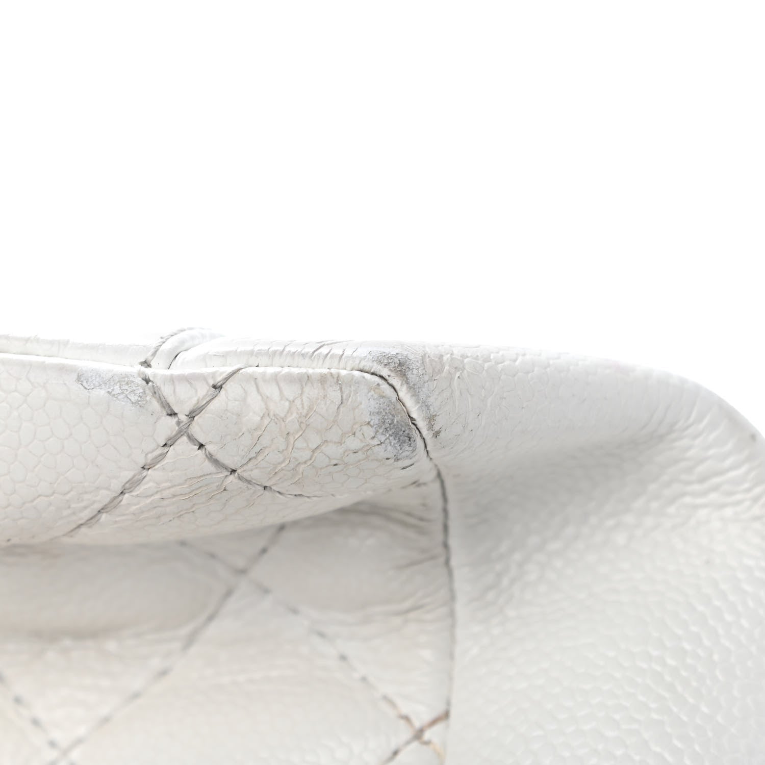 Chanel Caviar Quilted Grand Shopping Tote GST White 13 of 15