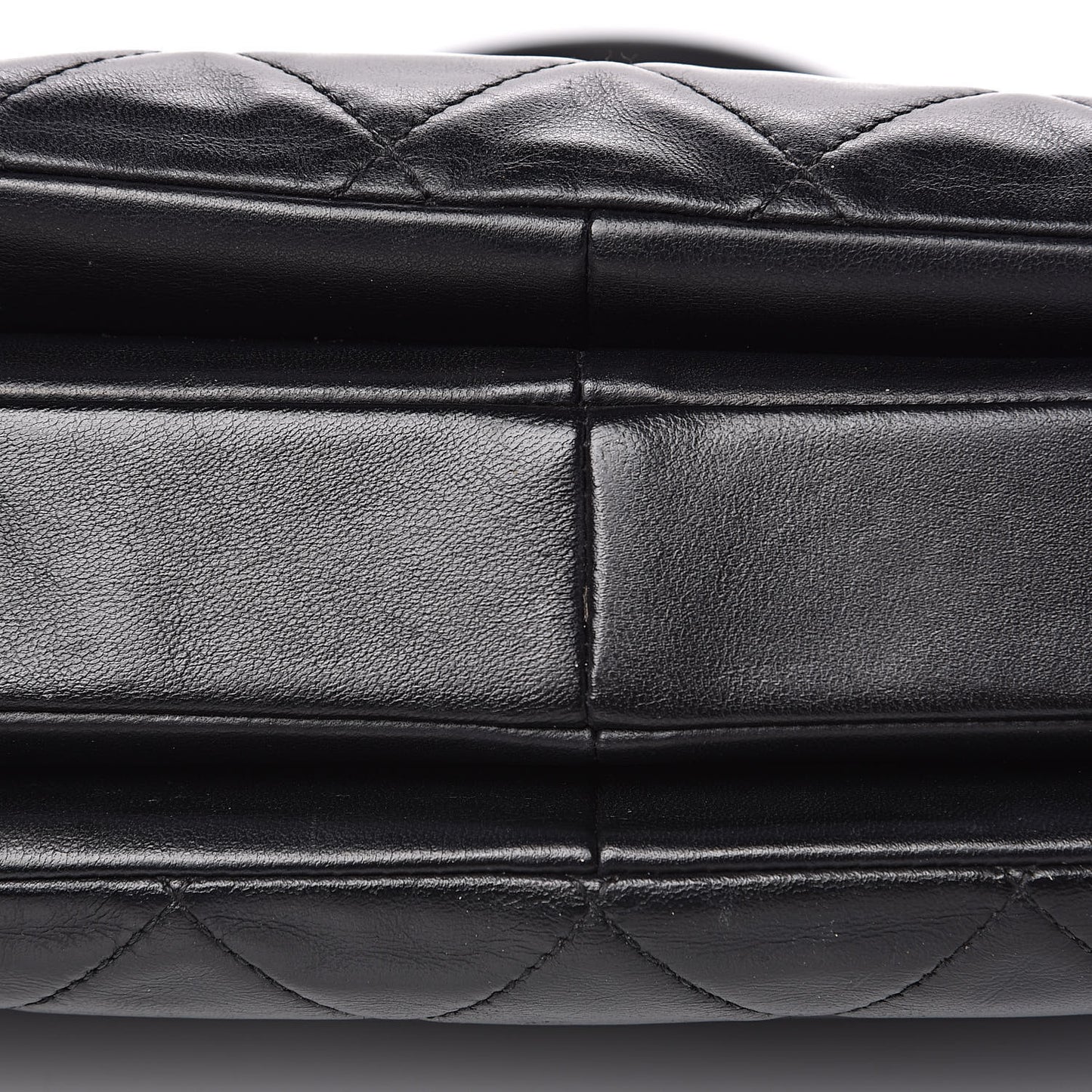 Lambskin Quilted Small Trendy CC Dual Handle Flap Bag Black
