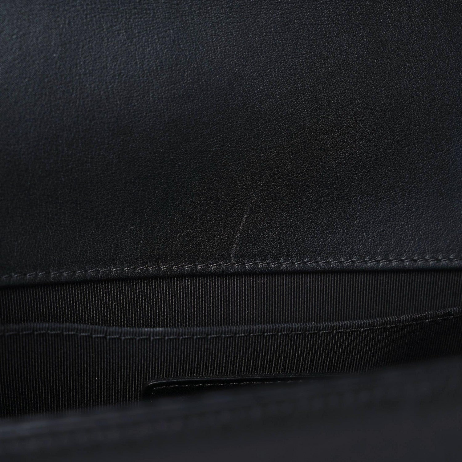 Chanel Lambskin Pleated Medium Boy Flap Black 8 of 18