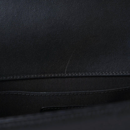 Chanel Lambskin Pleated Medium Boy Flap Black 8 of 18