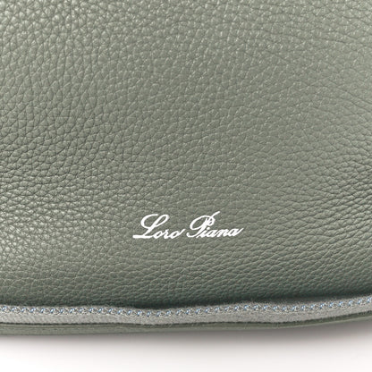 Loro Piana Grained Calfskin Large Bale Bag Yerba Mate 10 of 13