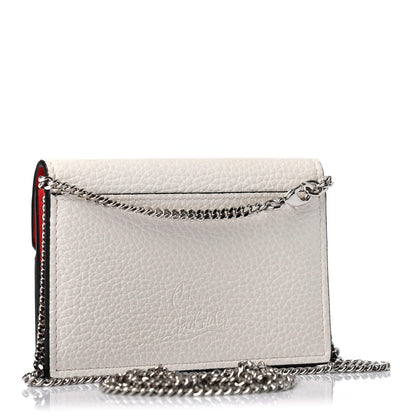 Christian Louboutin Calfskin Elisa Chain Wallet White 2 of 4