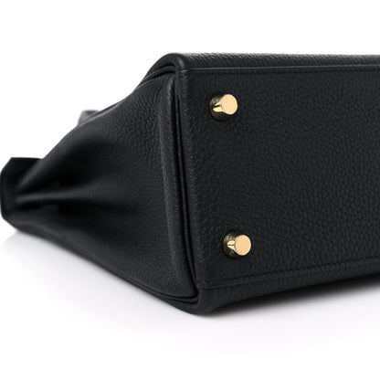 Hermes Togo Kelly Retourne 25 Black 8 of 10