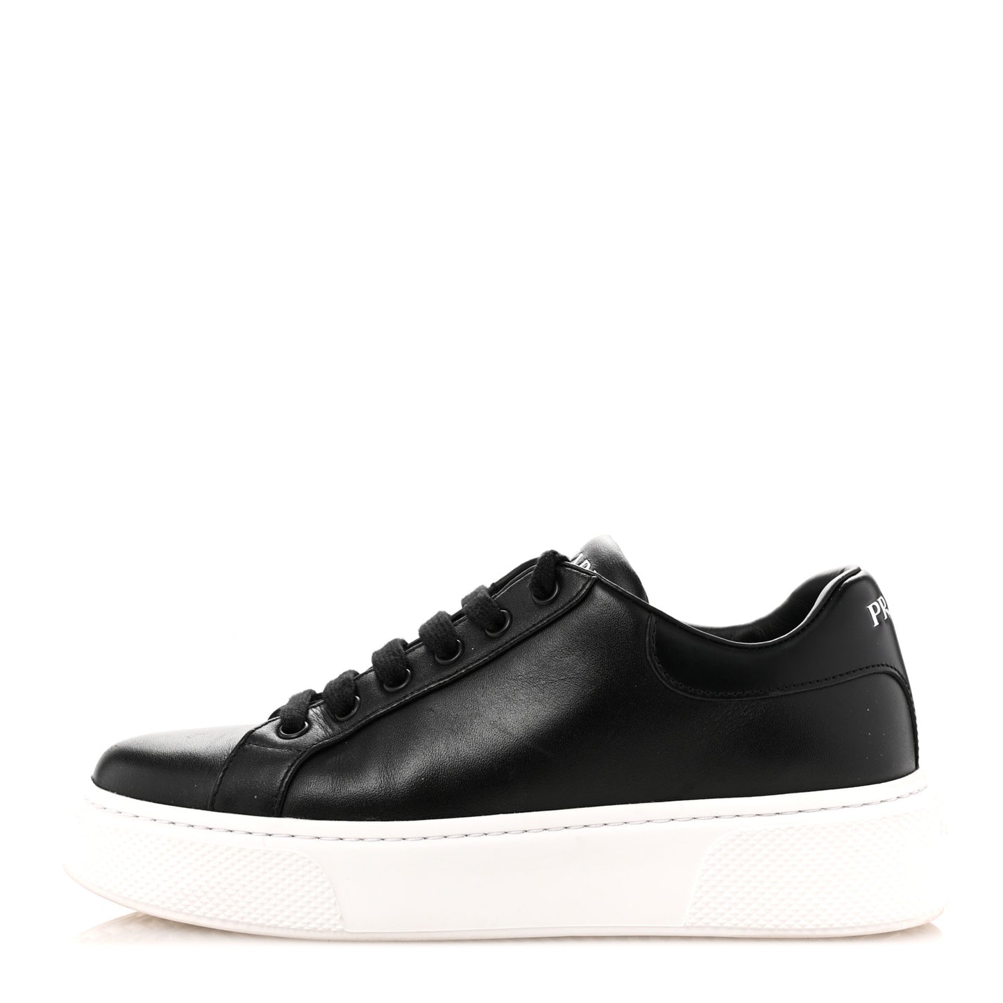Vitello Soft Logo Low Top 45mm Sneakers 36.5 Black White