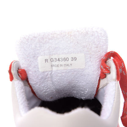 Chanel Tweed Suede Felt CC Sneakers 39 Red 10 of 11