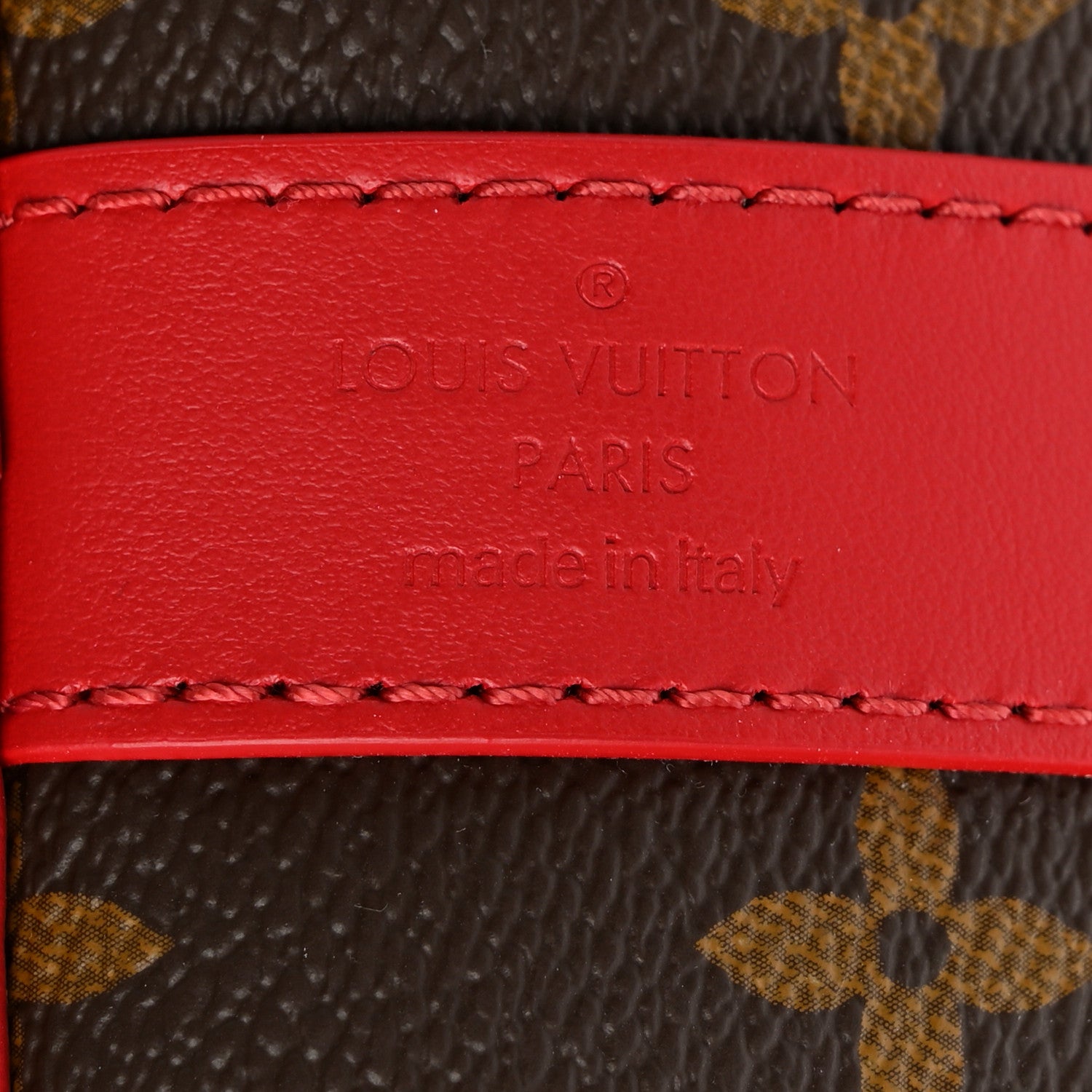 Louis Vuitton Monogram Macassar LV Colormania Keepall Bandouliere 45 Sari Red 5 of 8