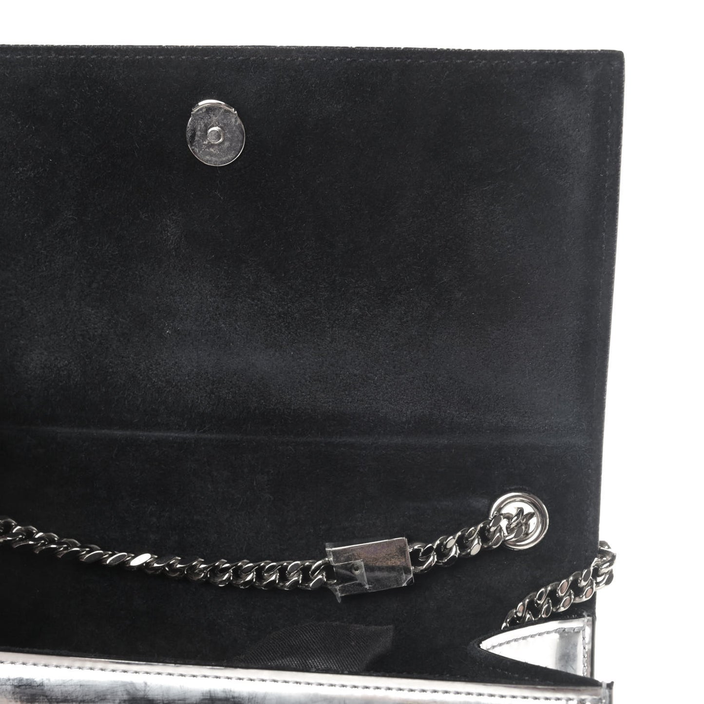 Vinyl Mirror Small Classic Monogram Kate Satchel Argento