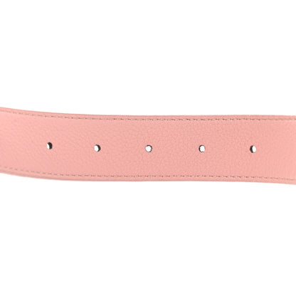 Louis Vuitton Calfskin Monogram 30mm LV Initiales Reversible Belt 85 34 Rose Ballerine 3 of 5