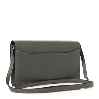 Hermes Evercolor Constance Long To Go Wallet Gris Meyer Gris Meyer 3 of 11