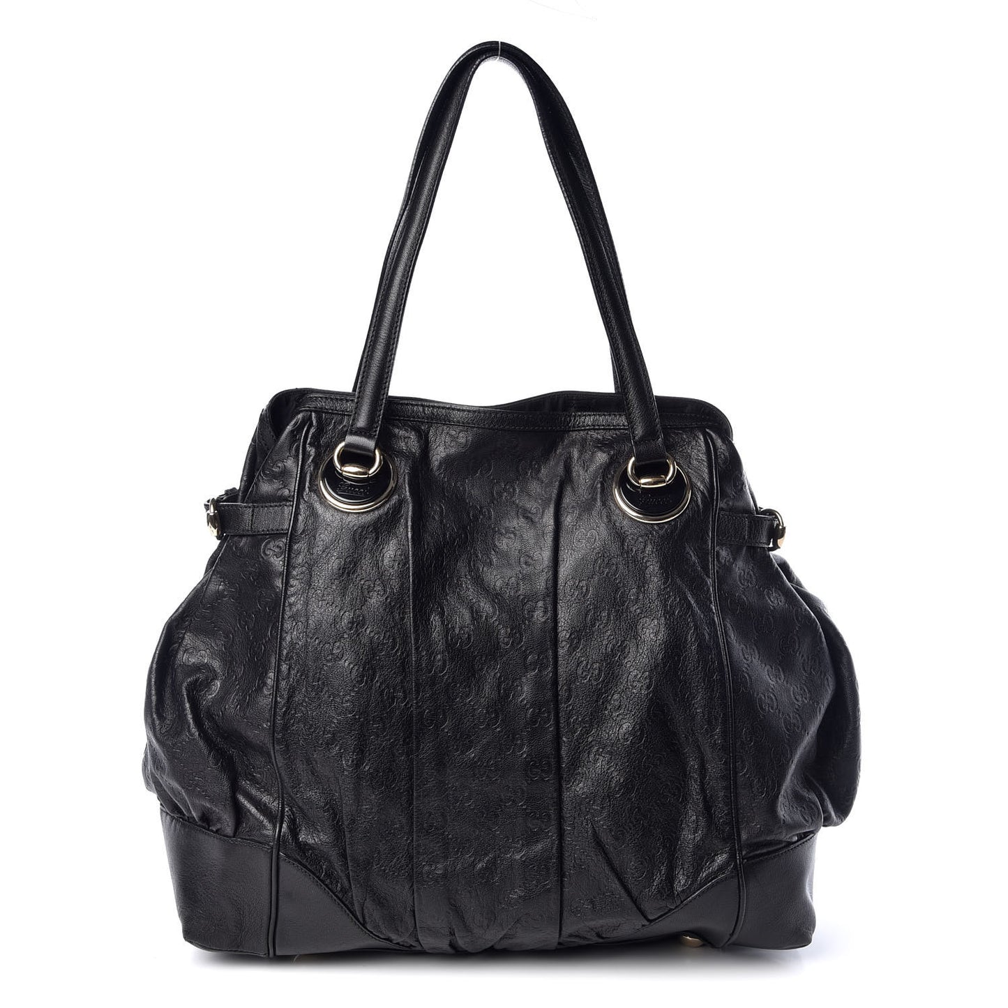 Guccissima Large Full Moon Tote Black