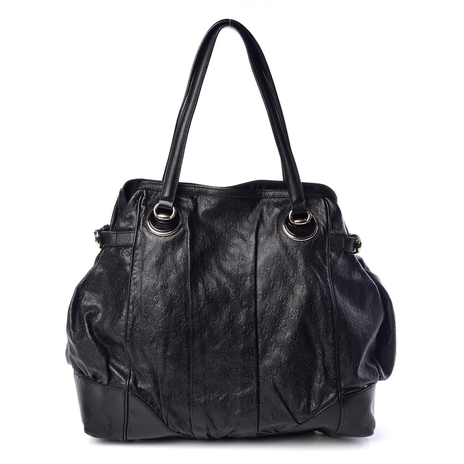 Gucci Guccissima Large Full Moon Tote Black 1 of 14