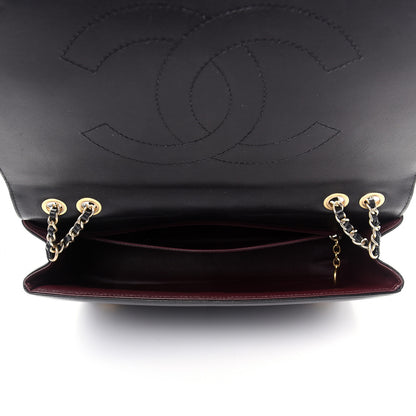 Chanel Lambskin Quilted Medium Diamond CC Flap Black 5 of 10
