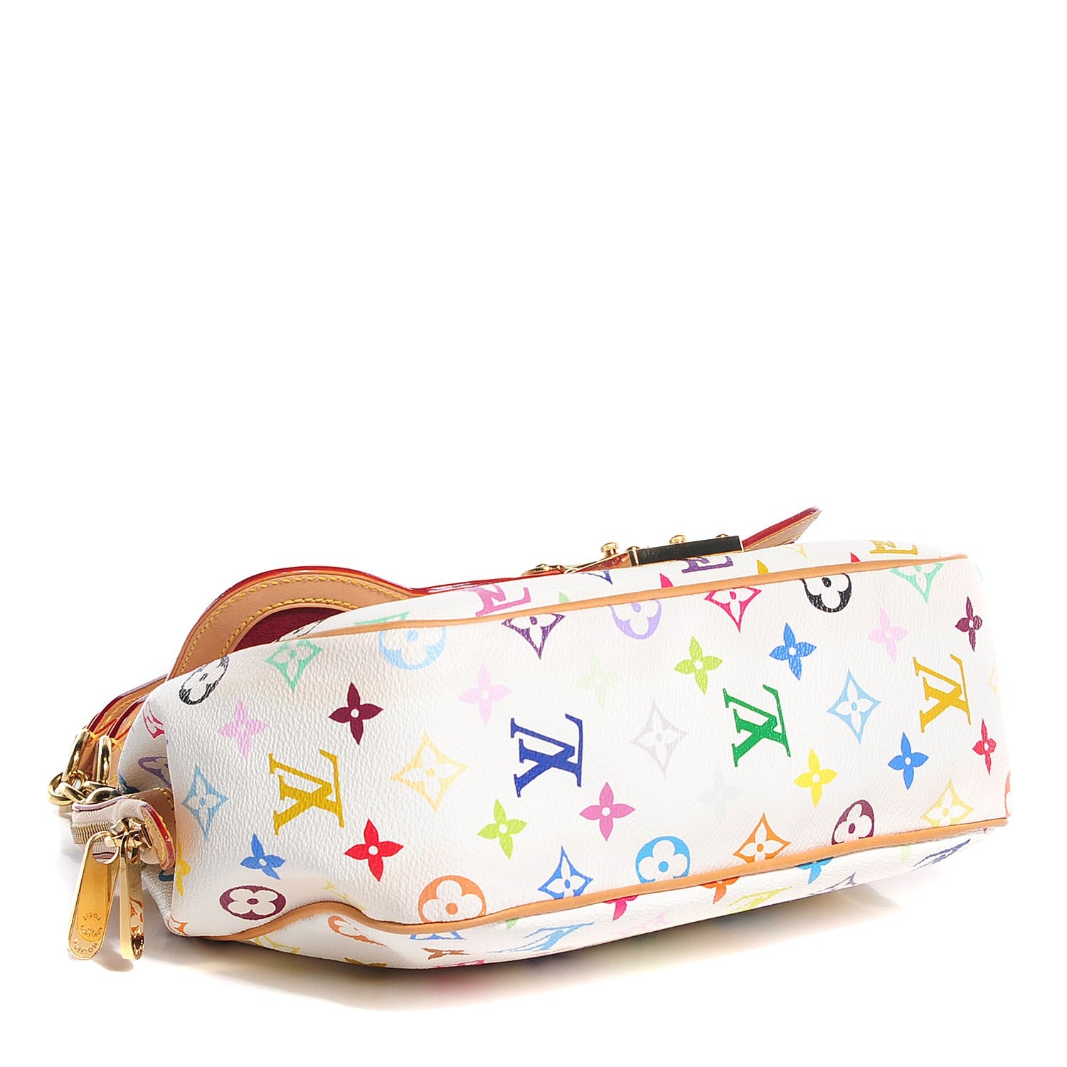 Louis Vuitton Monogram Multicolor Gracie MM White 4 of 7