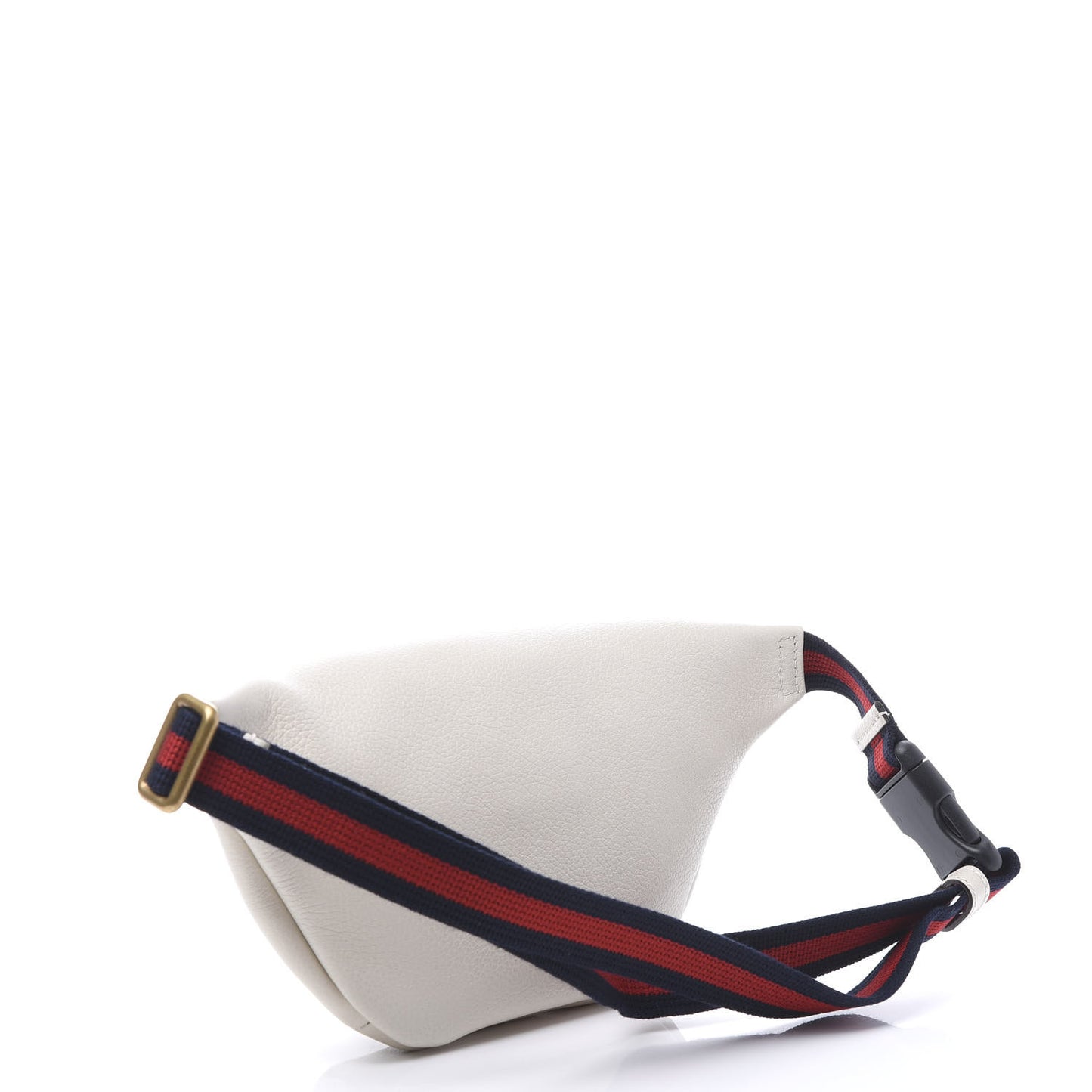 Grained Calfskin Small Logo Belt Bag White