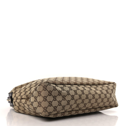 Gucci Monogram Medium Horsebit Chain Hobo Dark Brown 4 of 10