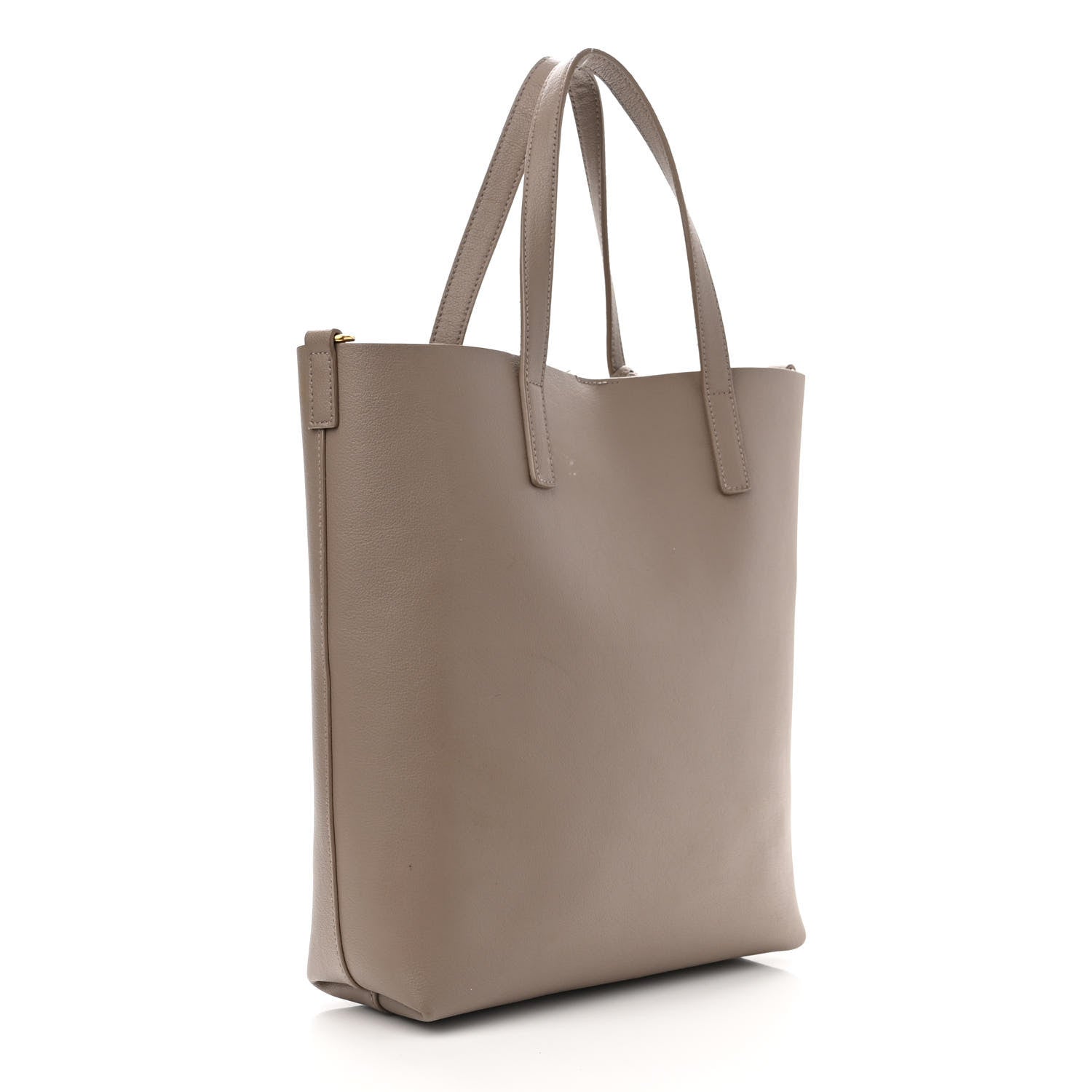 Saint Laurent Calfskin Toy Shopping Tote Dark Beige 3 of 17