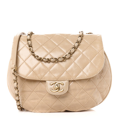 Chanel Glazed Calfskin Quilted Medium Bubble CC Flap Beige 1 of 11