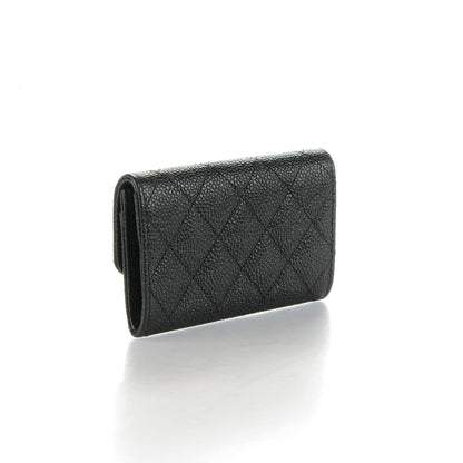 Chanel Caviar Quilted Flap Card Holder Black 3 of 8