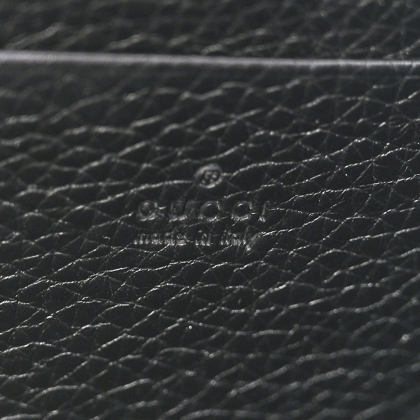 Calfskin GG Marmont Chain Wallet Black