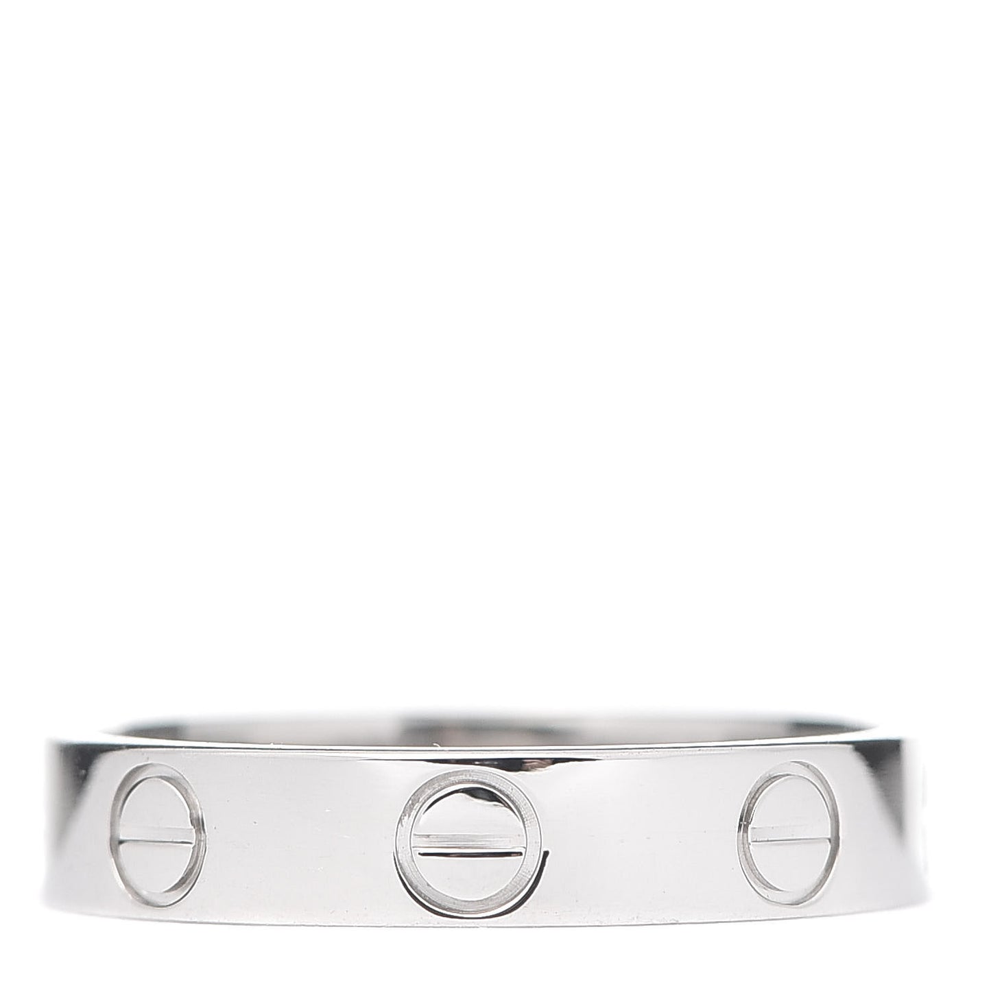 Platinum 3.5mm LOVE Wedding Band Ring 50 5.25