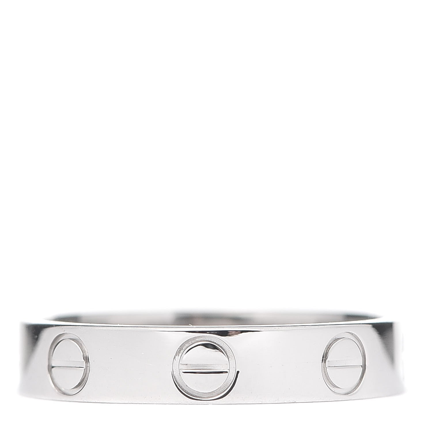 Cartier Platinum 3.5mm LOVE Wedding Band Ring 50 5.25 3 of 4