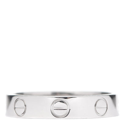 Cartier Platinum 3.5mm LOVE Wedding Band Ring 50 5.25 3 of 4