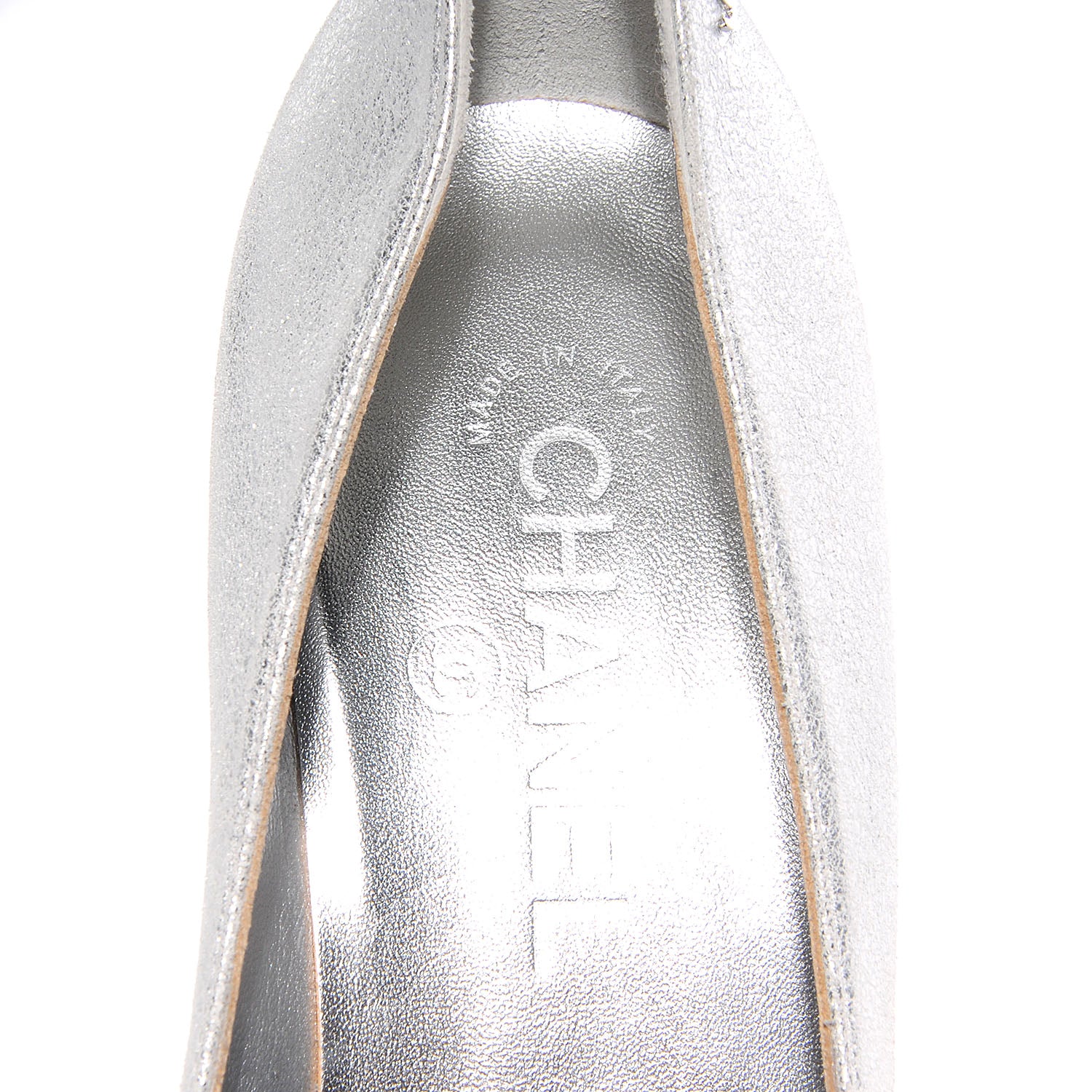 Chanel Metallic Leather Cap Toe Pumps Silver Black 38.5 8 of 8