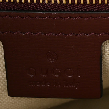 Gucci Monogram Azalea Calfskin Web Small Jackie 1961 Hobo Sahara Rubino Chardonnay 6 of 10