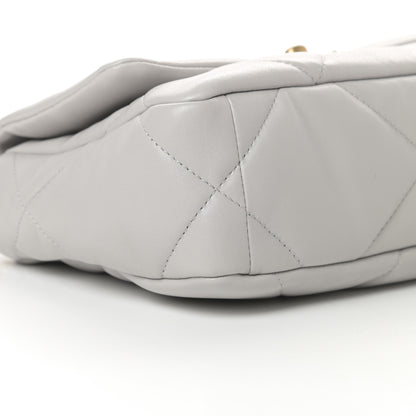 Chanel Lambskin Quilted Medium Chanel 19 Flap Grey 9 of 11