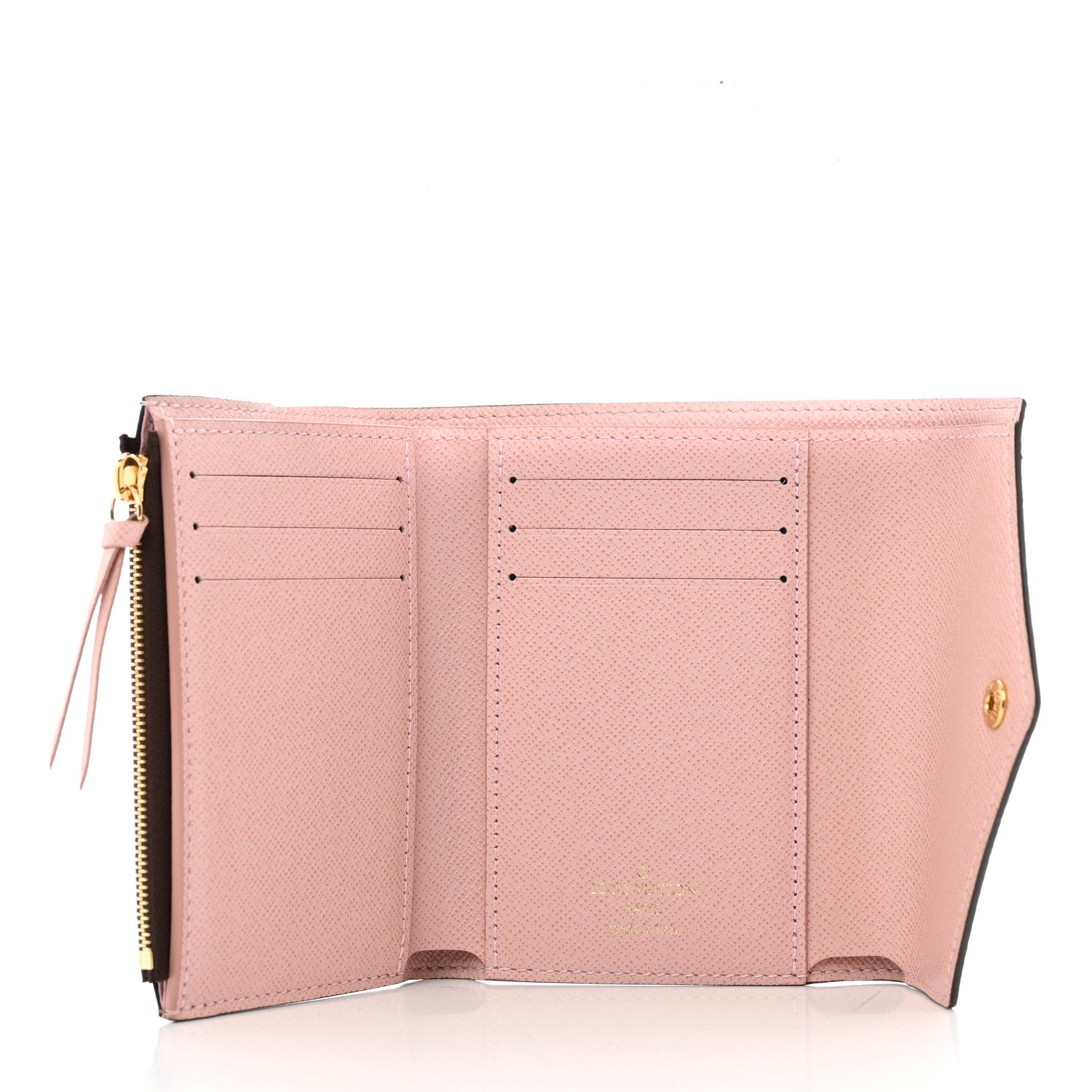 Louis Vuitton Damier Ebene Victorine Wallet Rose Ballerine 5 of 7