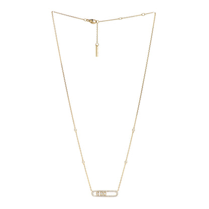 Messika 18K Yellow Gold Diamond Baby Move Classic Pave Necklace 3 of 4