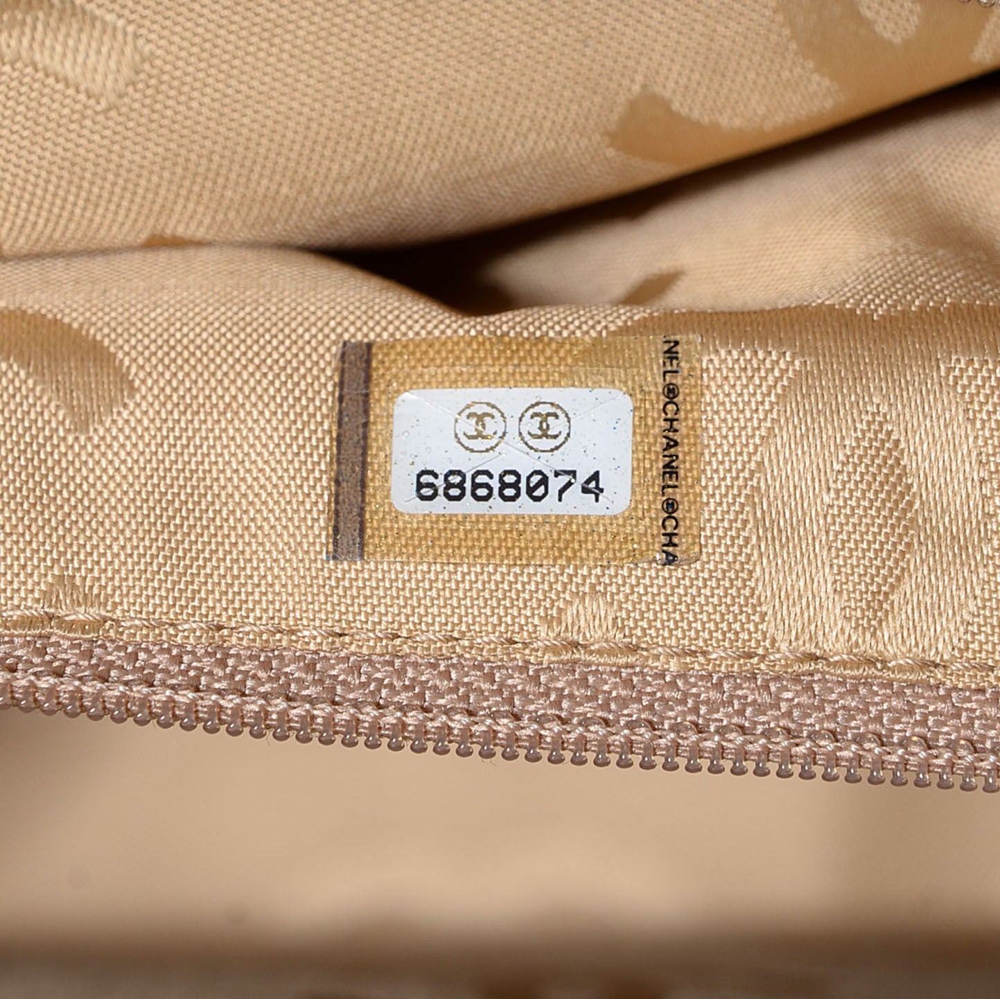 Chanel Lambskin Quilted Shoulder Bag Beige 7 of 7