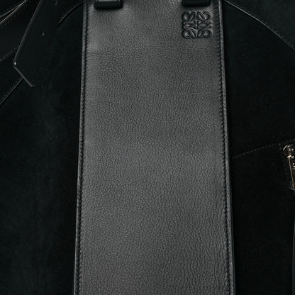 Loewe Calfskin Suede Medium Hammock Shoulder Bag Black 7 of 9