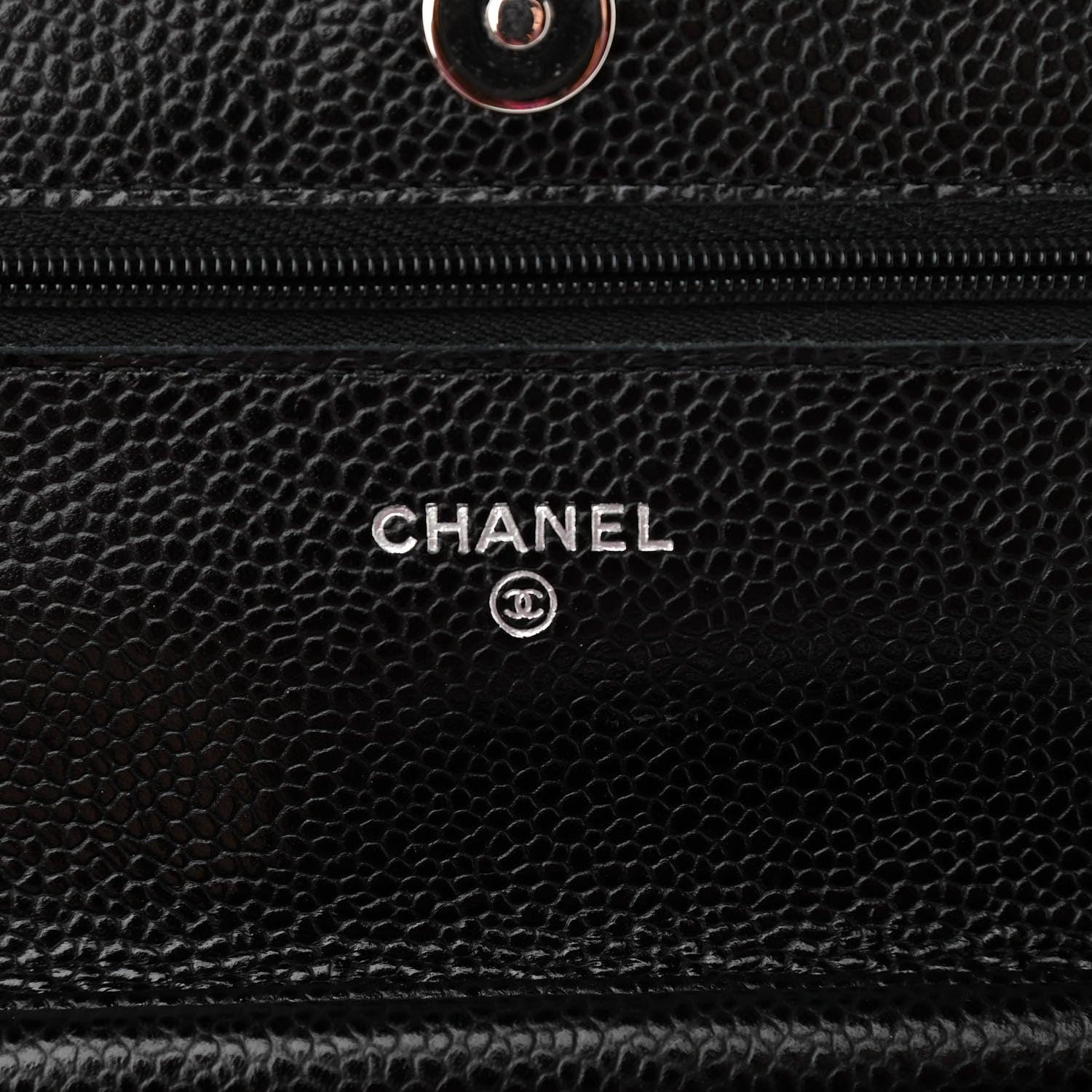 Chanel Caviar Quilted Wallet On Chain WOC Black 6 of 12