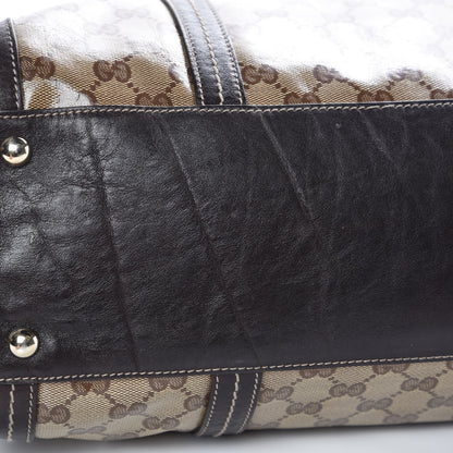 Gucci Crystal Monogram Large Duchessa Boston Dark Brown 8 of 10